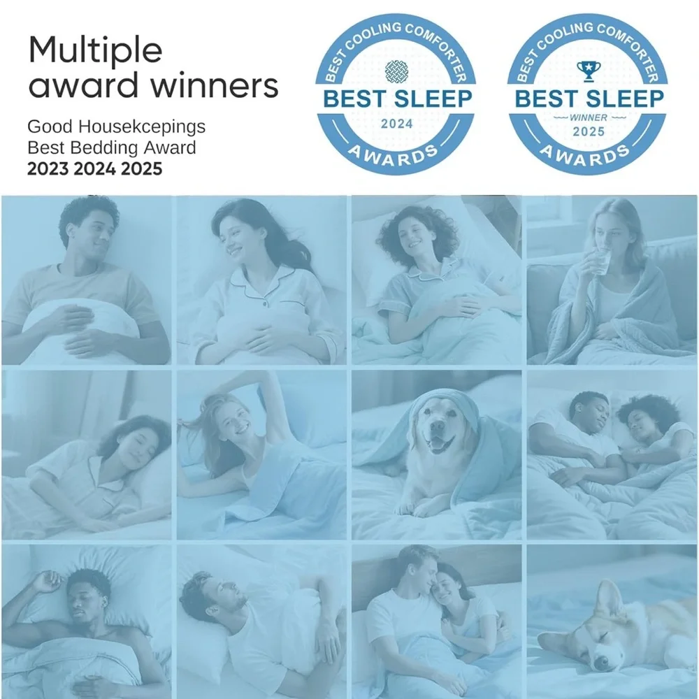 New. HLLBLL® Cooling Comforter – Lightweight All-Season Blanket size 68”x90”
